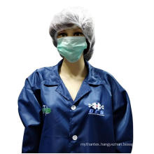 Customized Logo Stripe Polyester ESD Anti Static Gown for Cleanroom